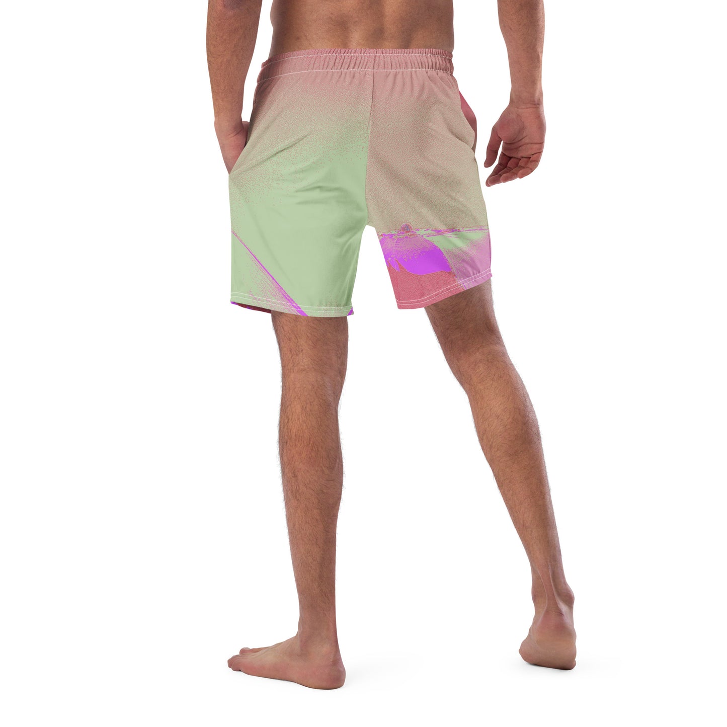 Recycled Men's Holographic swim trunks