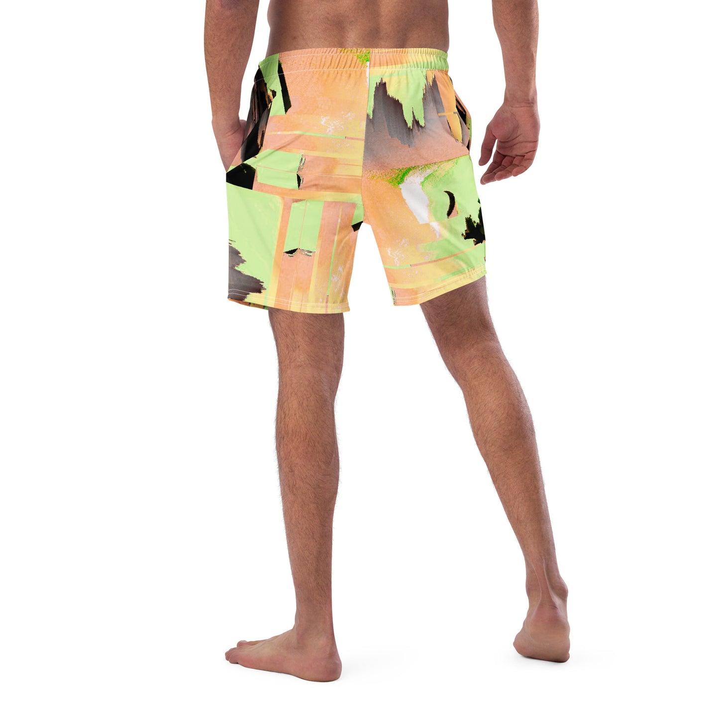 Recycled Men's Patched swim trunks