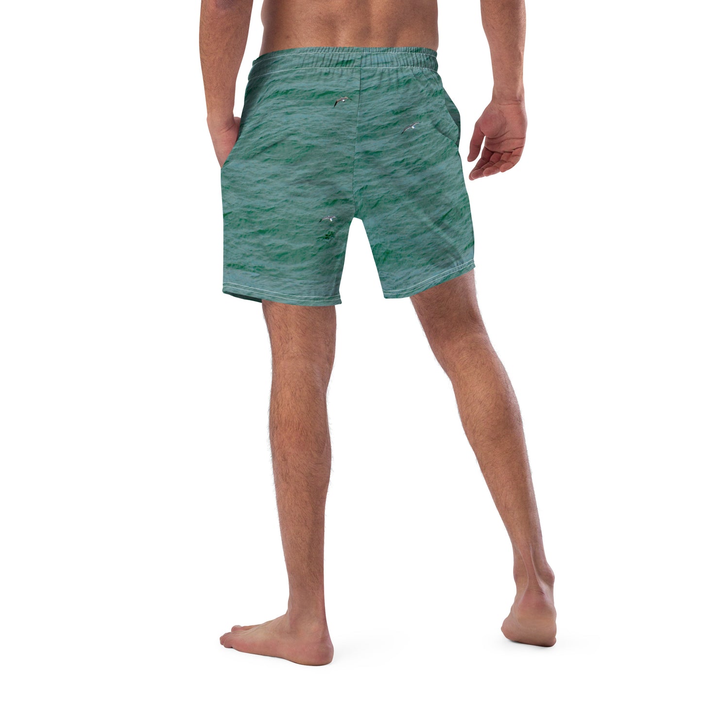 Recycled Men's Seagull swim trunks
